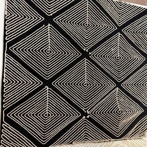 New!! Homegoods 22 square inch pillow covers. (1white/cream 1 black/cream)